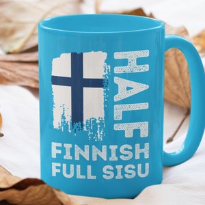 Half Finnish Full Sisu Instant Download file to print, Finnish American, Finnish Roots, Finnish Sisu, Finnish Heritage