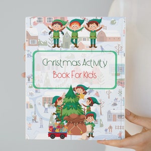 Christmas Activity Book For Kids - 100 pages, XMAS Activity for Kids, Christmas Drawing Book For Kids, Christmas Book for Kids