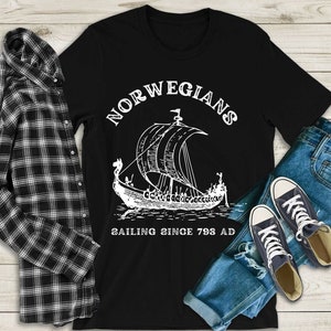NORWEGIANS sailing since 793 AD - Norwegian High Resolution Instant Download file to print,  Norwegian png, Norwegian t-shirt, Norwegian art