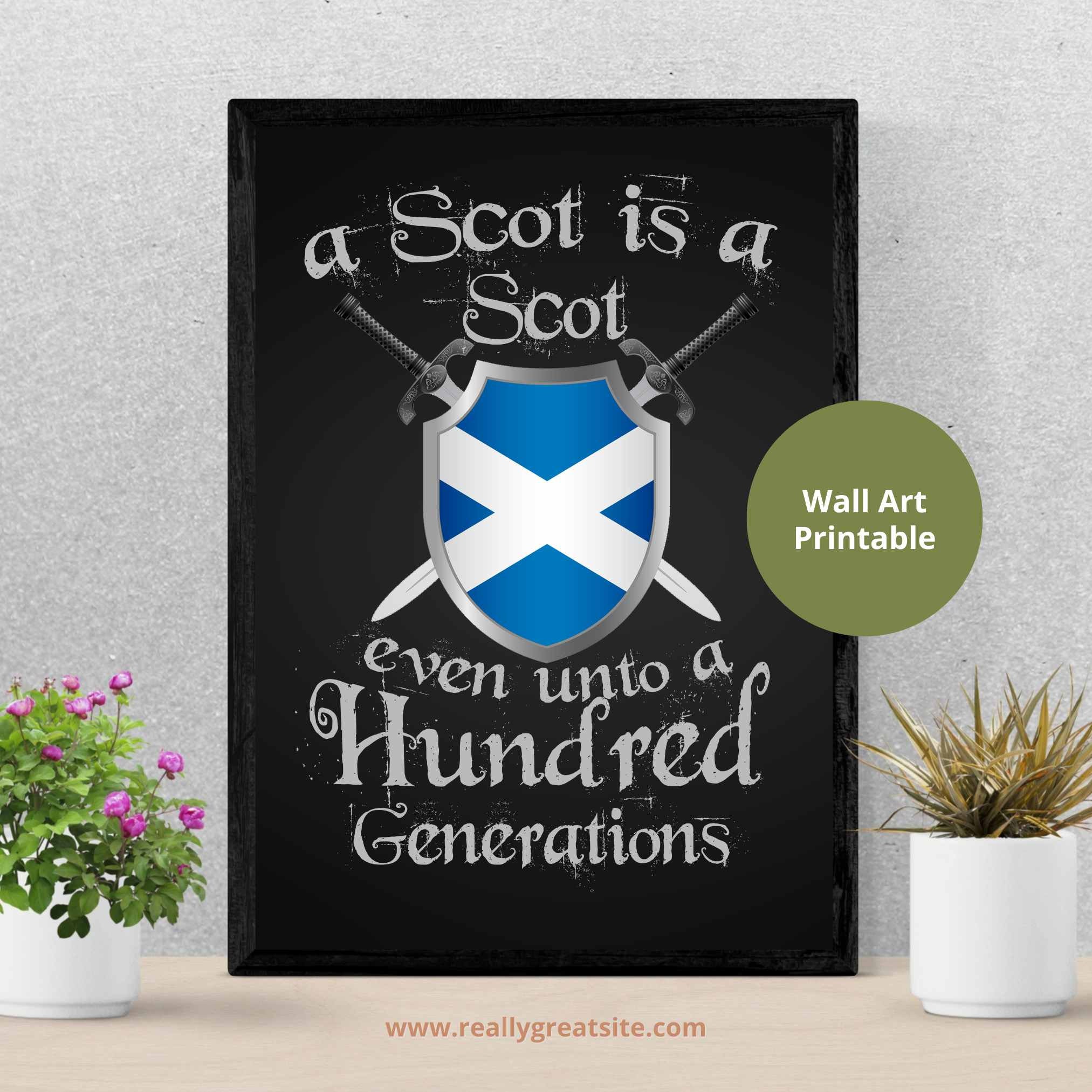 Scottish Pack Frame Scottish Art Download 5 PNG Pack | Scottish Art Decor | Scotland Prints ...