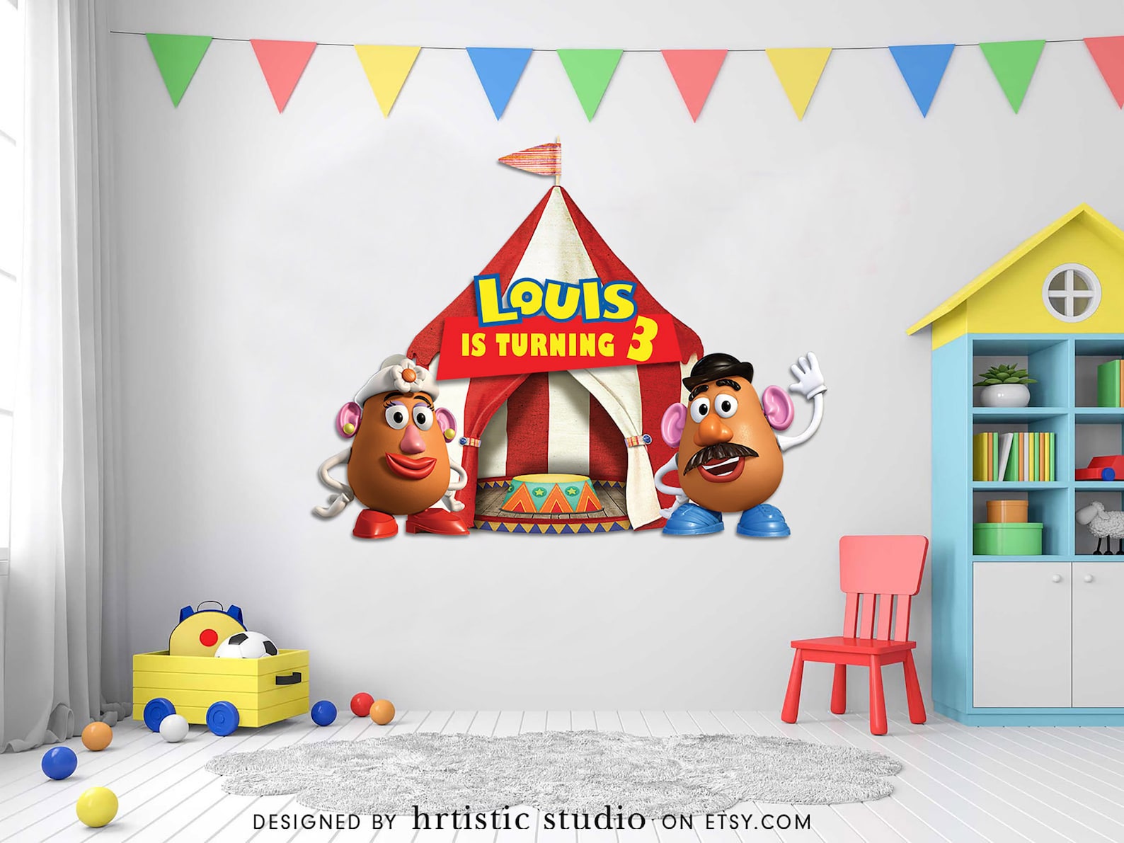 Personalized Toy Story Birthday Backdrop Toy Story Party Etsy Singapore