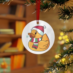 Rubber Duck Christmas Ornament - Classic Christmas Gift Yellow Rubber Duck Ornament for Rubber Duck Fans