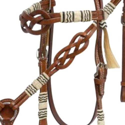 Bridle Breast Collar Headstall Tack Set Horse Cowhide Inlay Etsy
