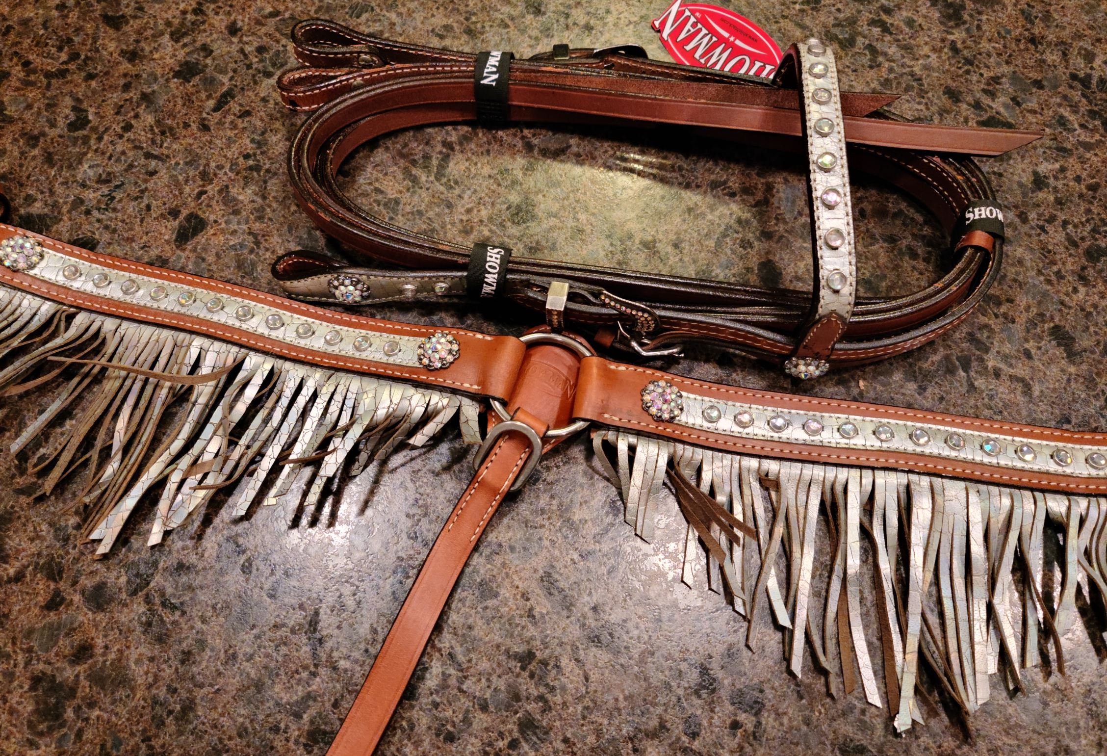 Sequin Heart Pony Headstall & Breast Collar – Riding Free Tack