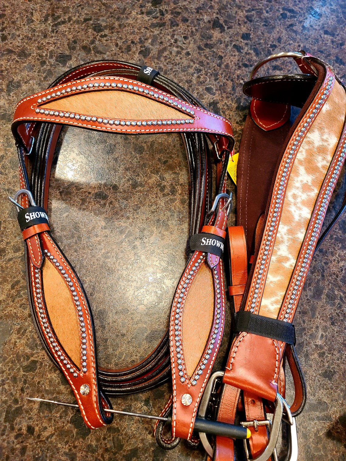 Bridle Breast Collar Headstall Tack Set Horse Cowhide & Etsy