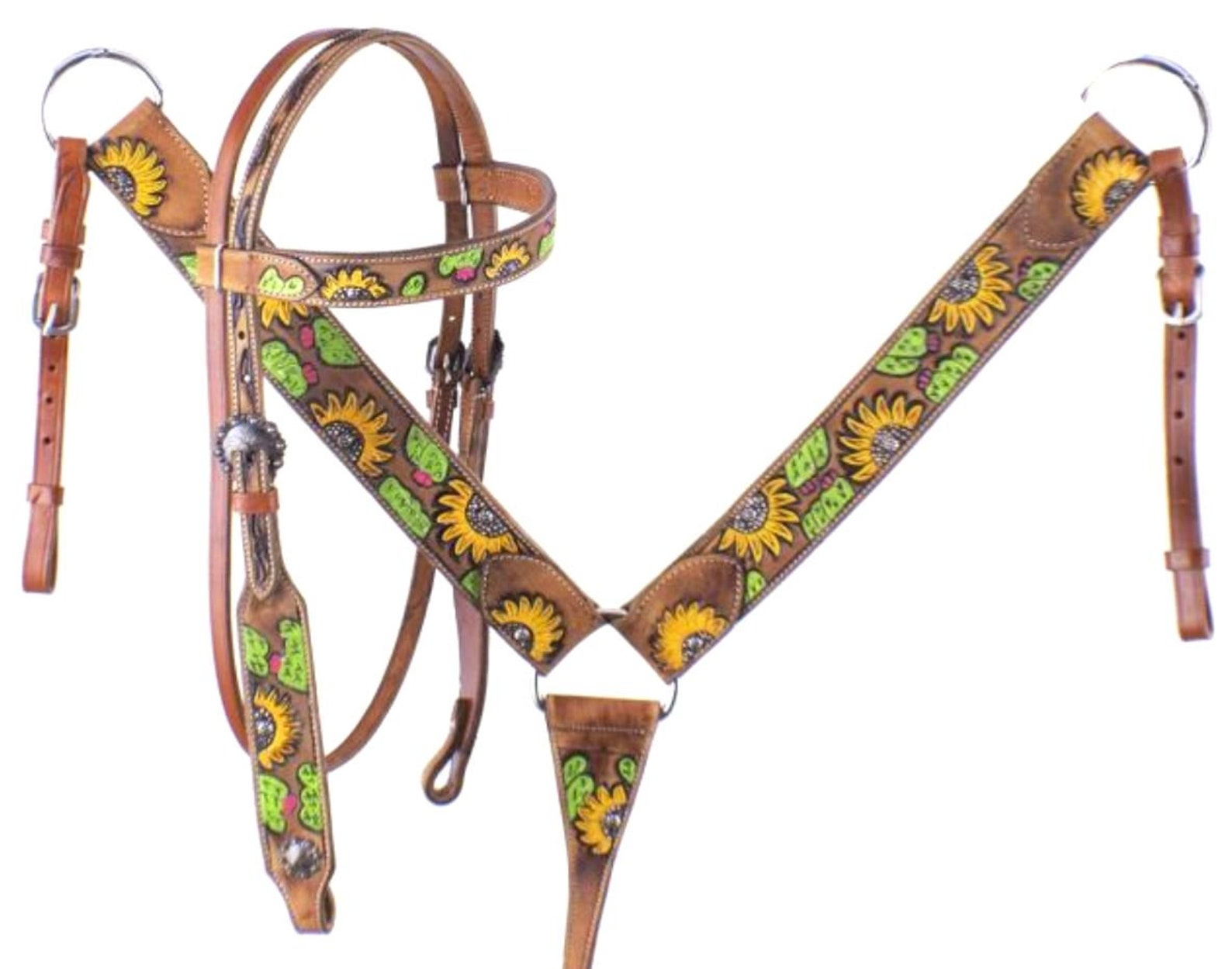 Bridle Breast Collar Headstall Tack Set Horse Hand Painted Etsy