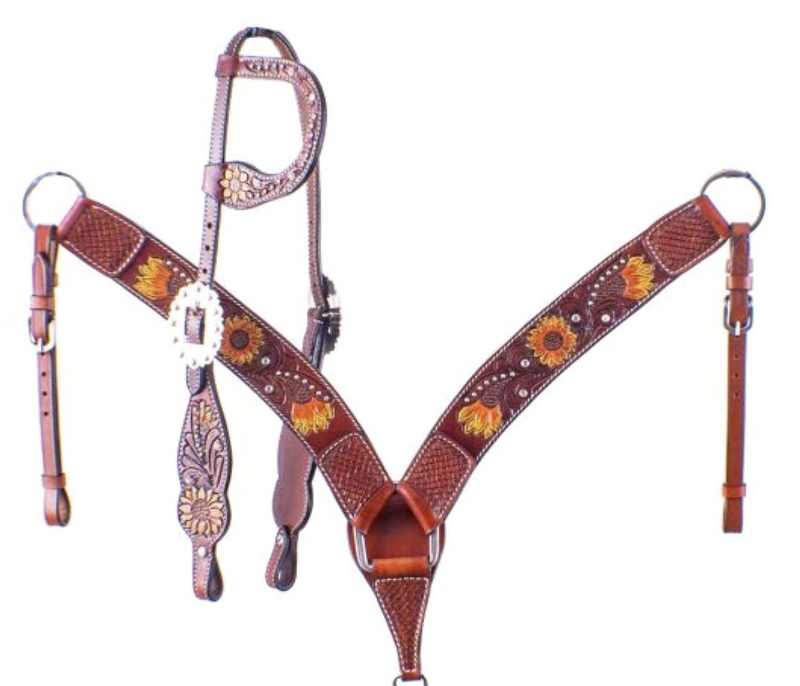 Bridle Breast Collar Headstall Tack Set Horse SALE Hand Etsy