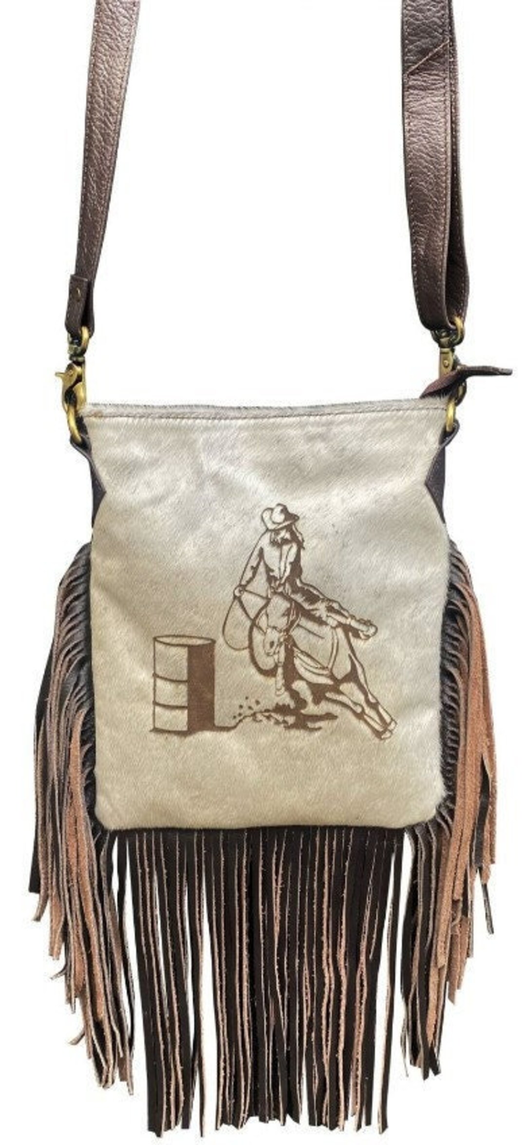 PURSE GIFT Klassy Cowgirl Leather Crossbody Bag With Hair on Etsy