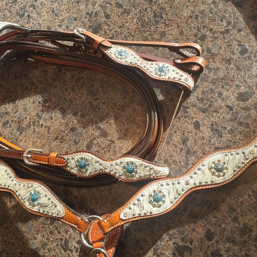Fringe Breast Collar Headstall Horse Tack Set Horse Pink Etsy