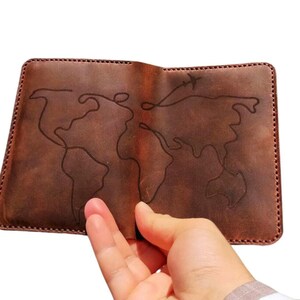 Capa de passaporte de couro personalizada, organizador de passaporte personalizado, estojo para passaporte, capa de passaporte de couro, presente personalizado para o Dia dos Pais