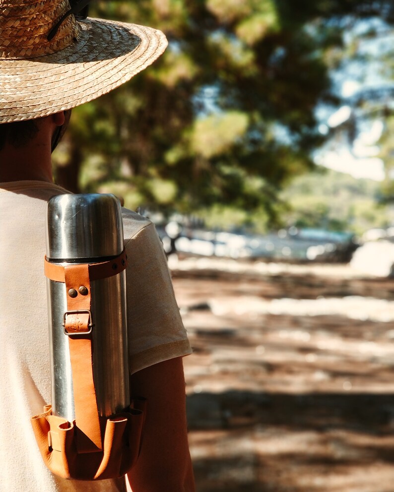 Adjustable Water Bottle Holder Trekking Thermos Flask Carry Etsy