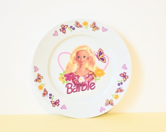 Assiette à dessert, Mattel, Barbie, en porcelaine, 1995