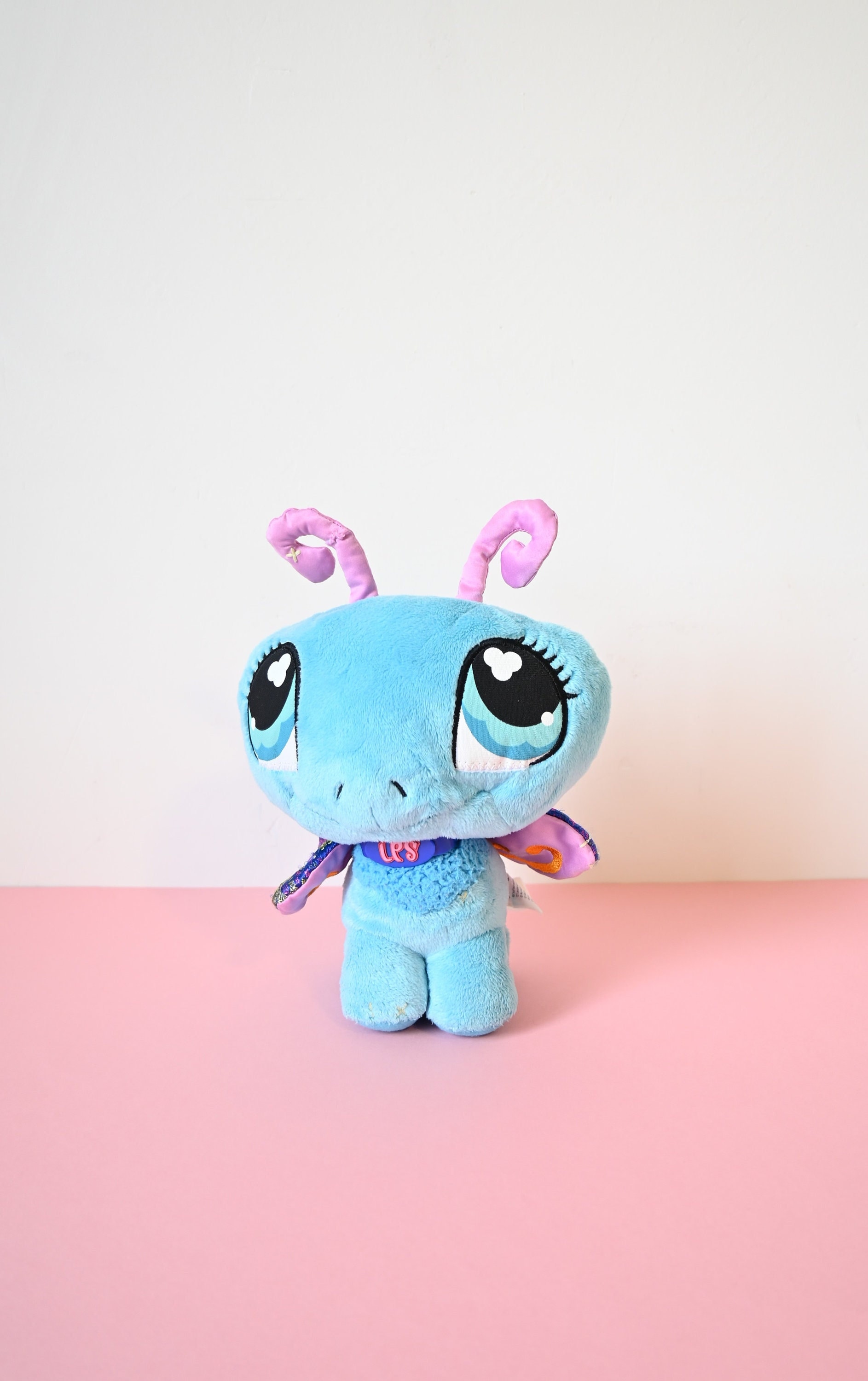 Littlest Pet Shop vintage plush toy, blue butterfly