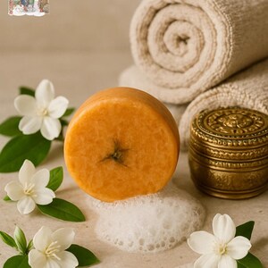 Jasmine & Cocoa Butter Shampoo Bar: Hydrating, Travel Friendly