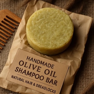 Shampoo Bar: Nourishing Olive & Jojoba Oil (Eco-Friendly, Solid)