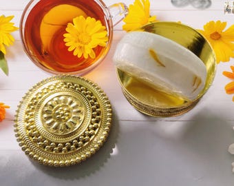 Calendula Shampoo Bar: Natural Scalp Care (Handmade, Travel Ready)
