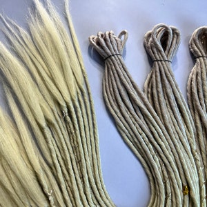 Ombre Synthetic Dreadlocks: Blonde Twisted Hair Extensions with Gold Thread