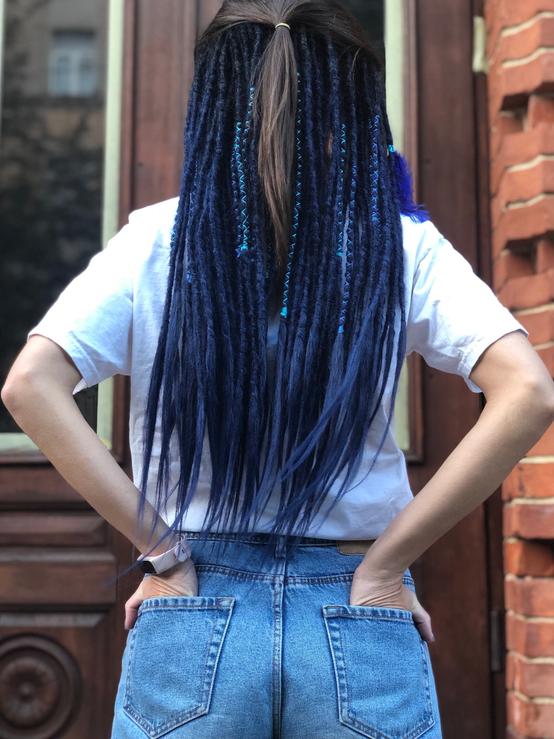 Dark Blue Dreadlocks