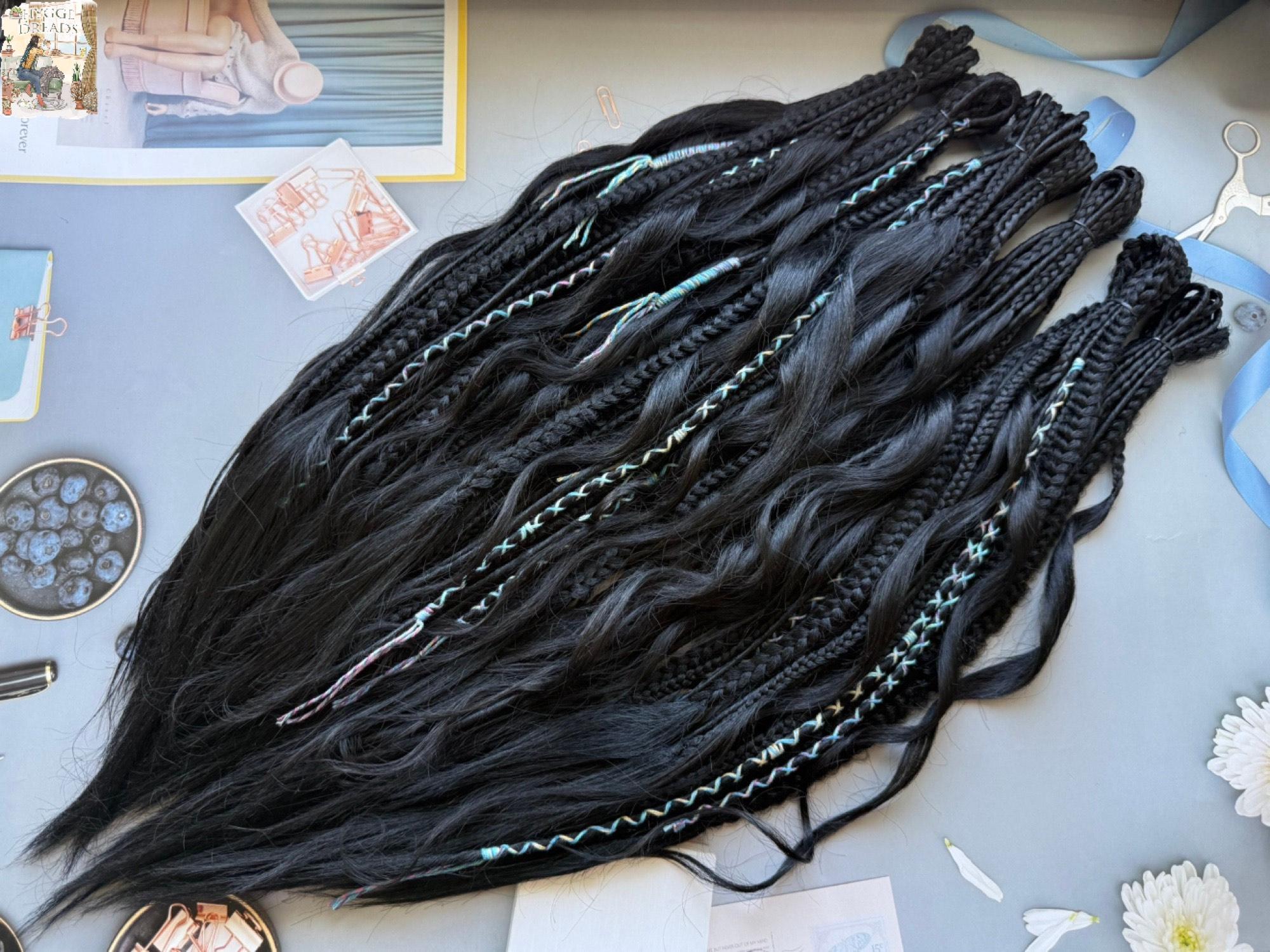 Dreadlock Extensions Black - Etsy