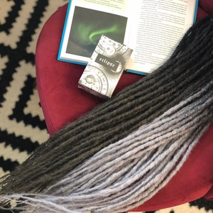 Ombre Synthetic Dreads: Black to Gray, Natural Look, DE or SE