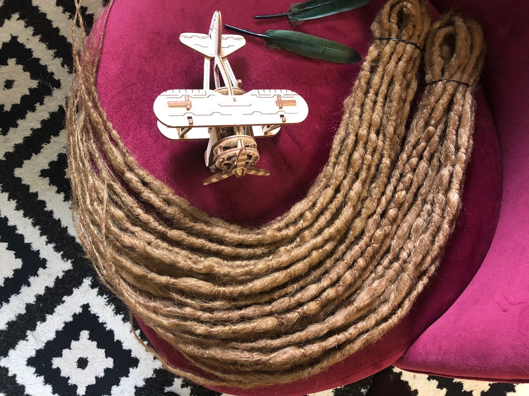 Synthetic Dreads Dark Blonde Caramel Ash Dark Natural Look Etsy