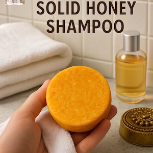 Champú sólido de miel para rastas, champú sólido natural, regalo de viaje cero residuos