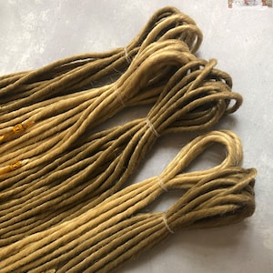 Blonde Synthetic Dreads: Thin Double Ended Dreadlocks Set