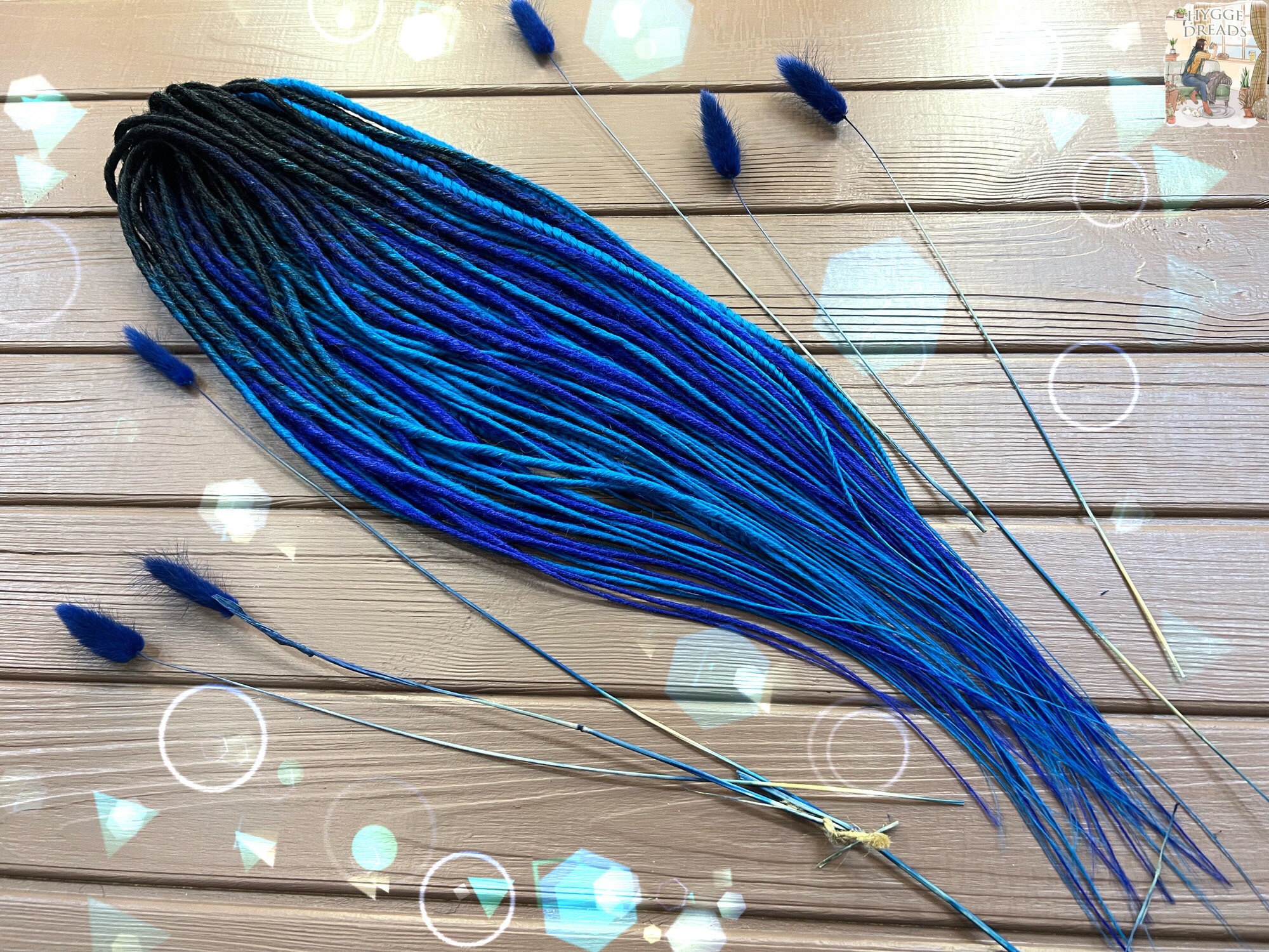 Boho Hair Accessories 10 Feather Hair Extensions Turquoise Blue