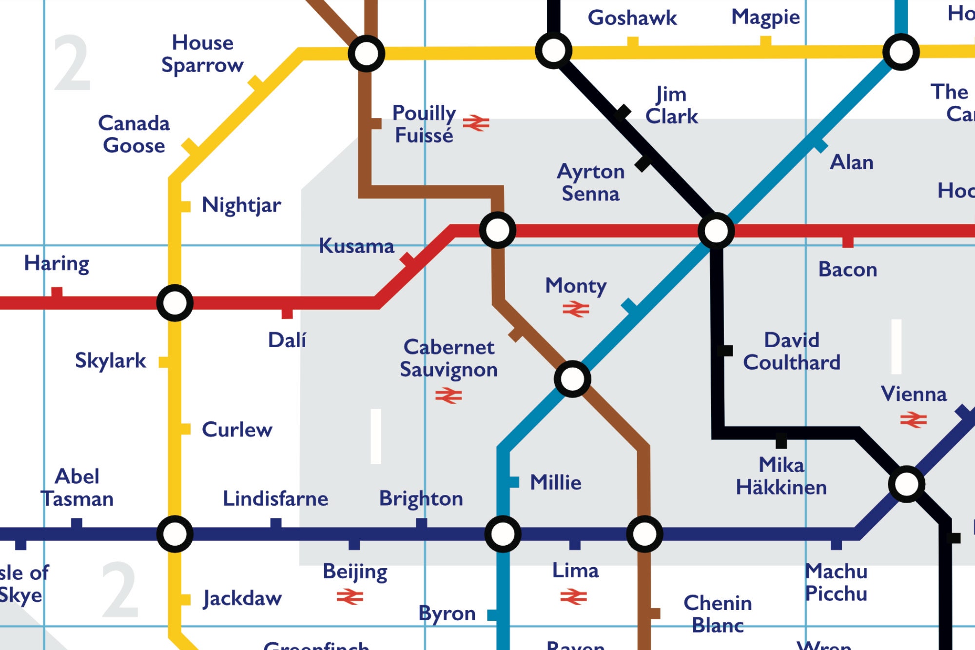 Personalised Tube Map Art Print Etsy UK