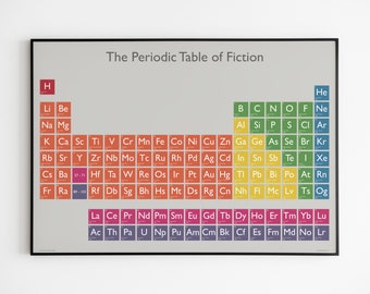 The Periodic Table of Fiction - A1 Poster