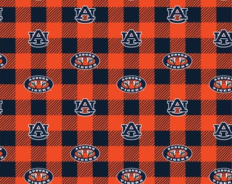 Auburn Fleece Fabric Geometric design by the yard