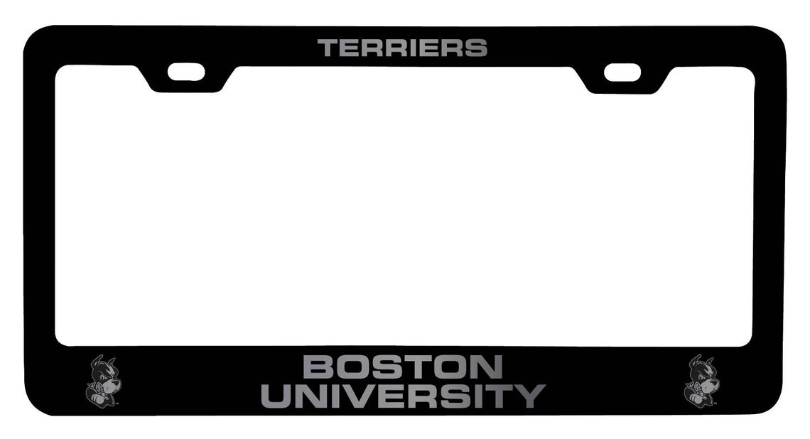 Boston University Laser Engraved Metal License Plate Etsy