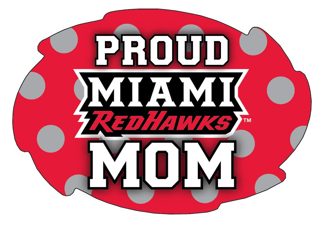 Miami University Proud Mom 5 x 6 inch Swirl Etsy