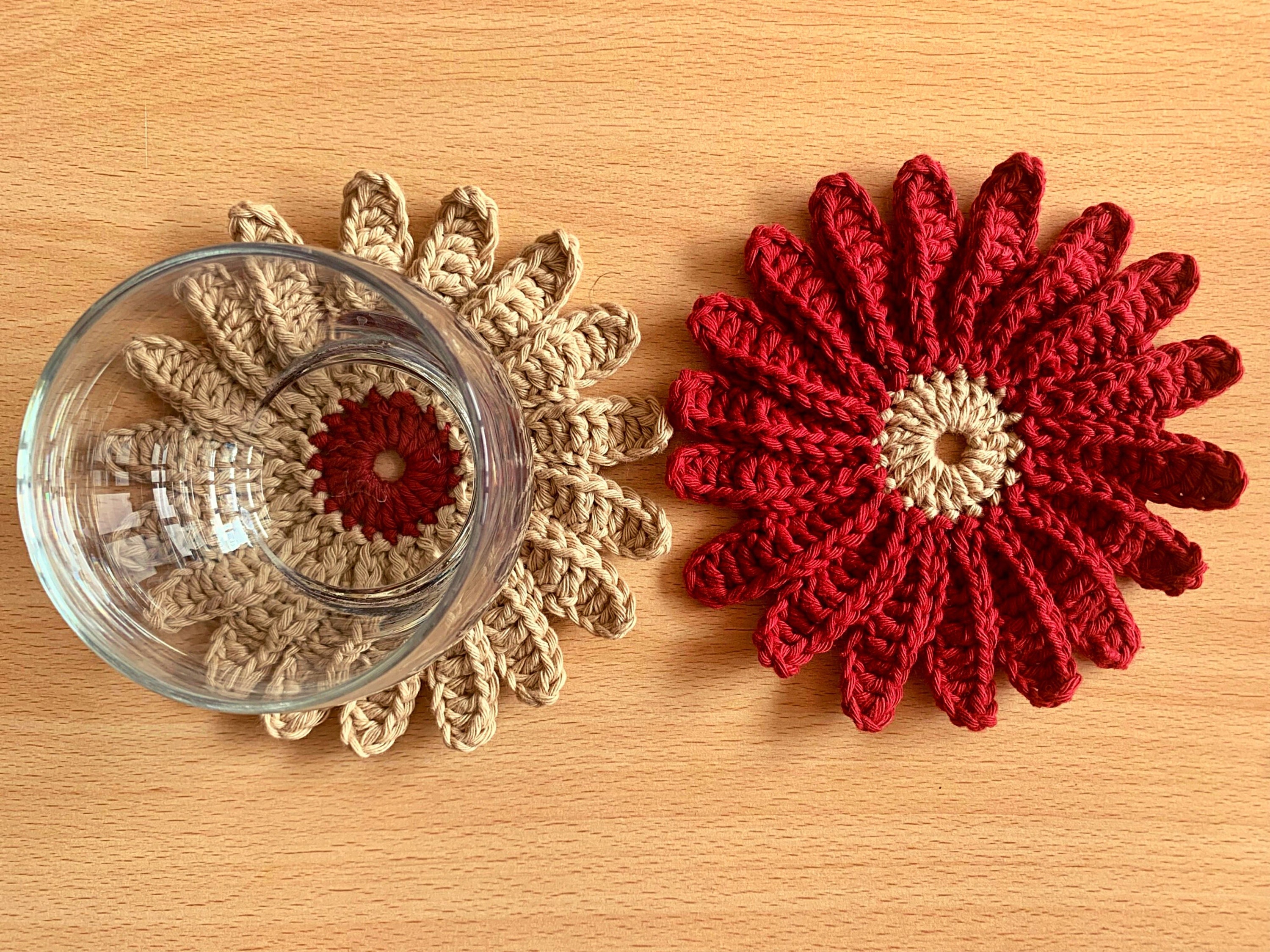 Crochet Pattern Daisy Flower Coasters Beginner Handmade Etsy
