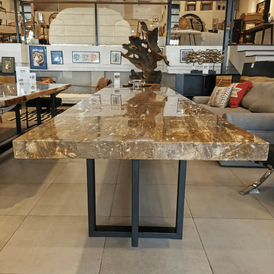 Petrified Wood Table Etsy