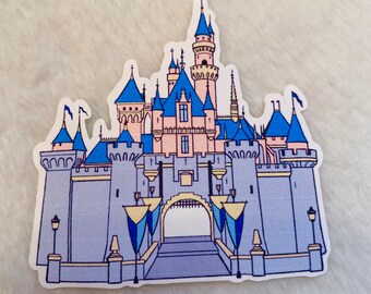 Waterproof Sleeping Beauty Disneyland Castle vinyl sticker