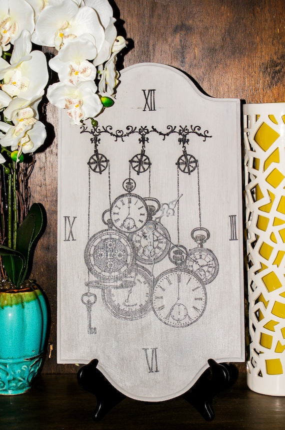Tall Stopwatch Wall Clock Etsy