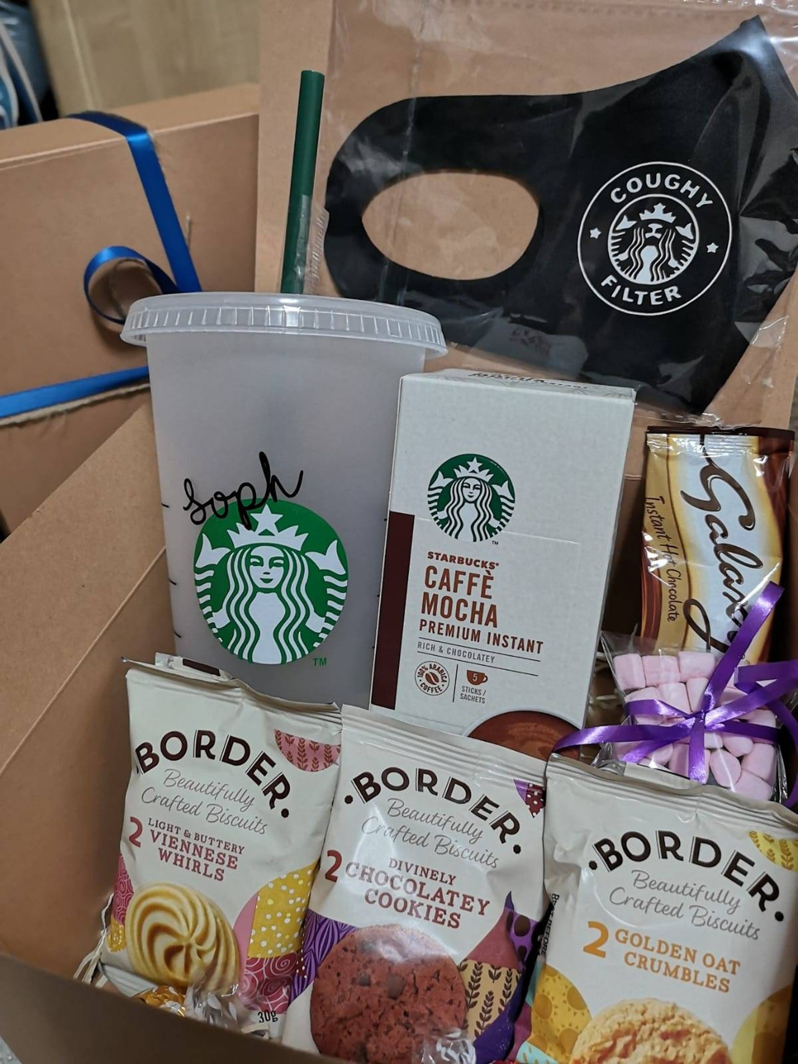 Personalised Starbucks Coffee Box 24oz Reusable Cup. Etsy