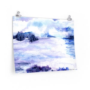 Periwinkle Landscape Posters