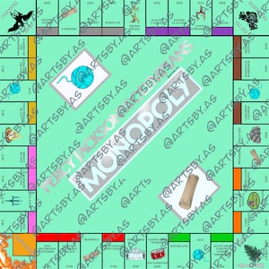 Jogo de monopólio de Percy Jackson feito sob medida