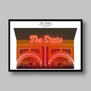 El club nocturno estatal, impresión de arte de Liverpool / imagen / cartel