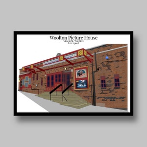 Woolton Picture House, impresión de arte de Liverpool / imagen / póster