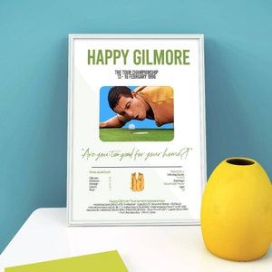 Happy Gilmore (Adam Sandler). art print / picture / poster