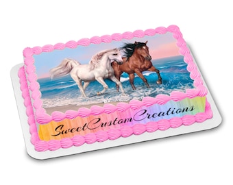 Horse Edible Image Icing Frosting Sheet #HOR-34 Topper (70 sizes)