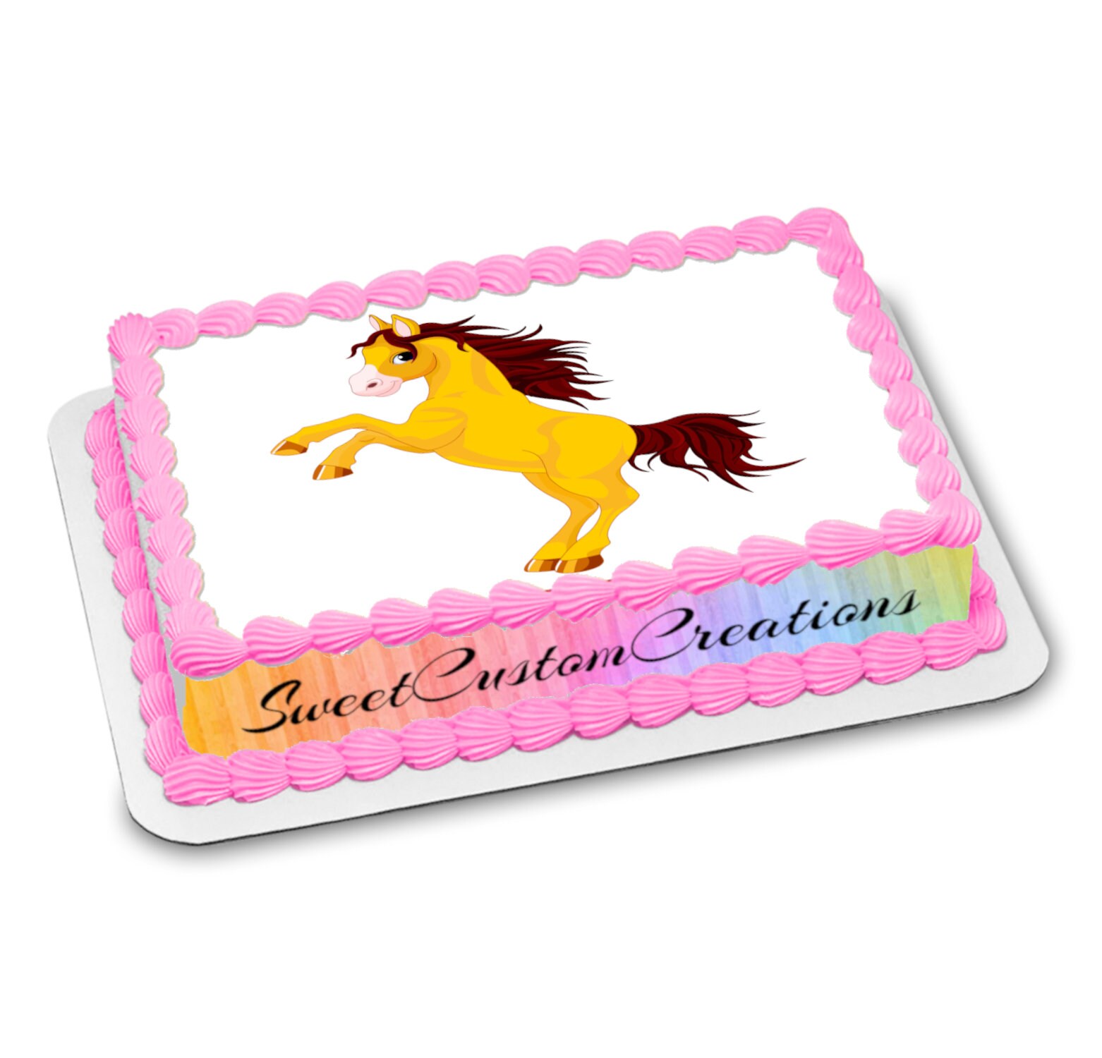 Horse Edible Image Icing Frosting Sheet 41 Topper 70 Sizes Etsy