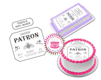 Tequila Liquor Label Edible Image Icing Frosting Sheet #PAT-2 Topper (70 sizes)