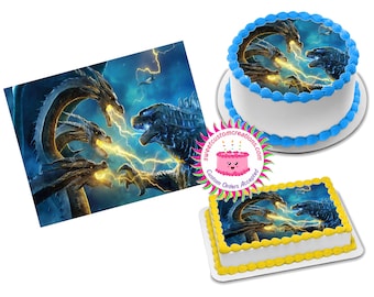 Godzilla Cake Topper Etsy