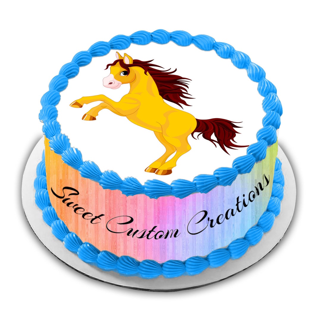 Horse Edible Image Icing Frosting Sheet HOR41 Topper 70 Sizes Etsy