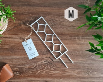 Rectangular Indoor Houseplant Trellis, Indoor Plant Support, Trellis For Indoor Plants, M Size, White Trellis, 3D Printed