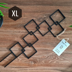 Square Indoor Houseplant Trellis, Plant Trellis For Indoor Plant, Indoor Plant Decoration, Plant Stake, XL Size, Black Trellis, 3D Printed